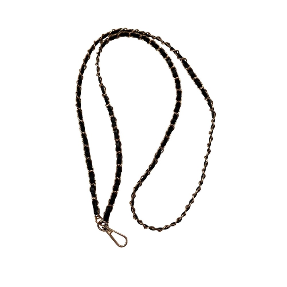 Gold & Black Chain Strap Lanyard Clasp‎ Phone Handbags & Accessories Glasses 24"